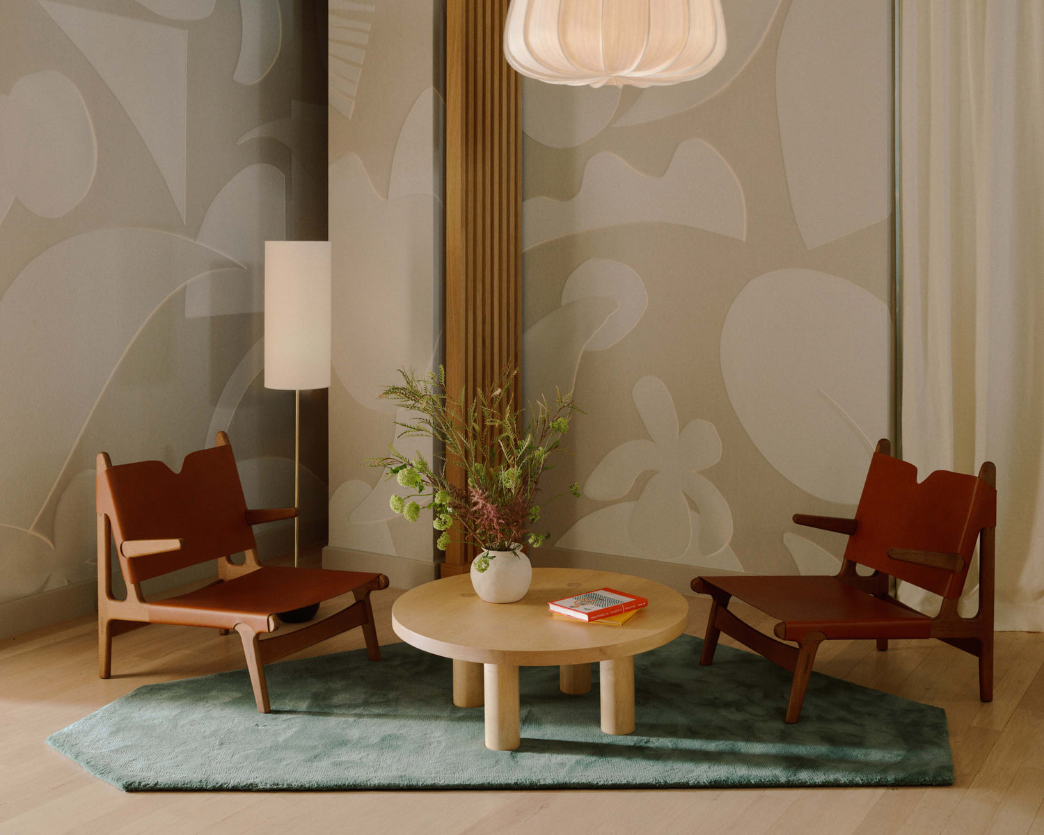 Interior: Hovey Design for Calico Wallpaper Photo: William Jess Laird || Column Coffee Table in Hard Maple