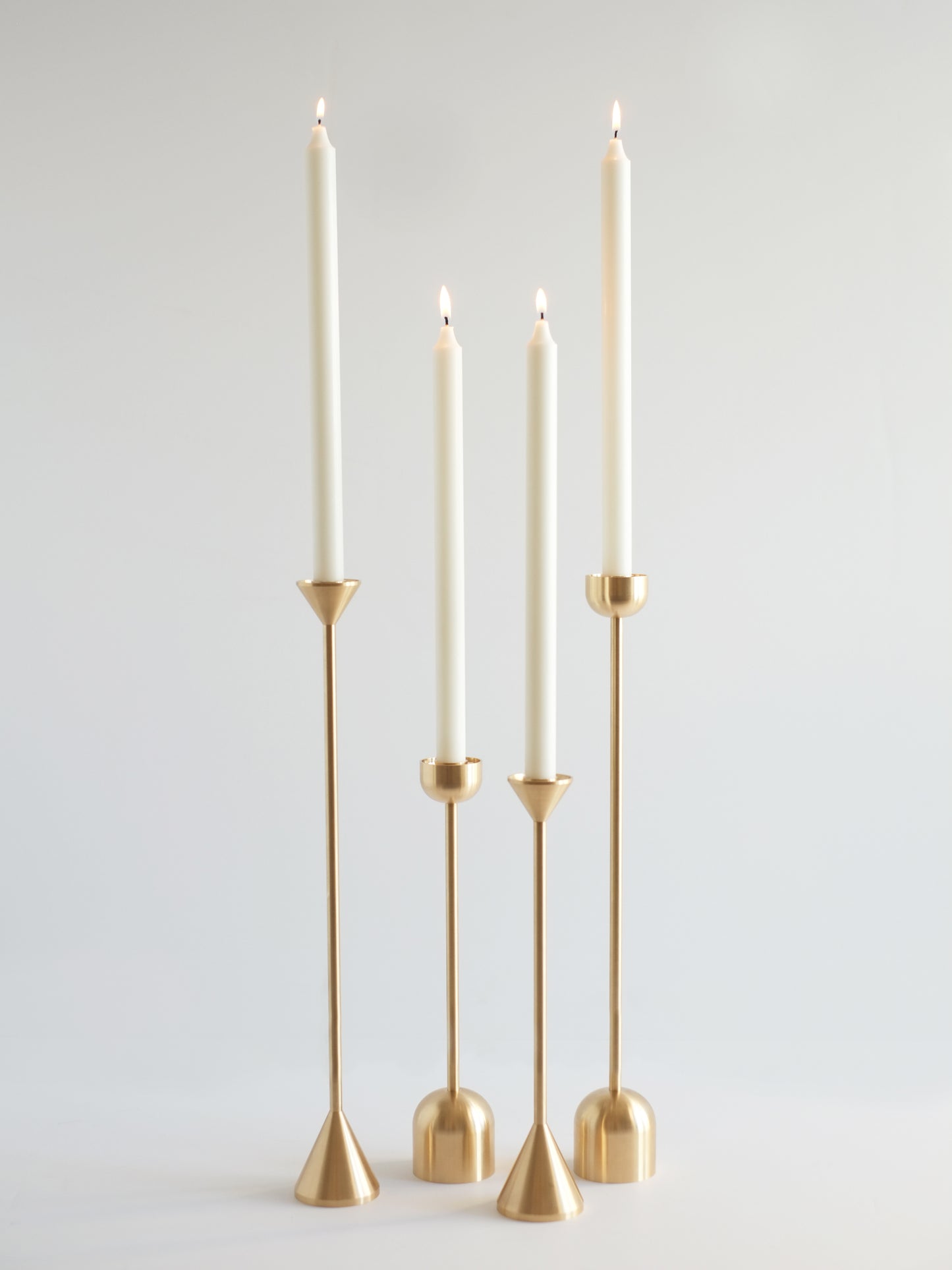 SPINDLE CANDLE HOLDERS - DOME