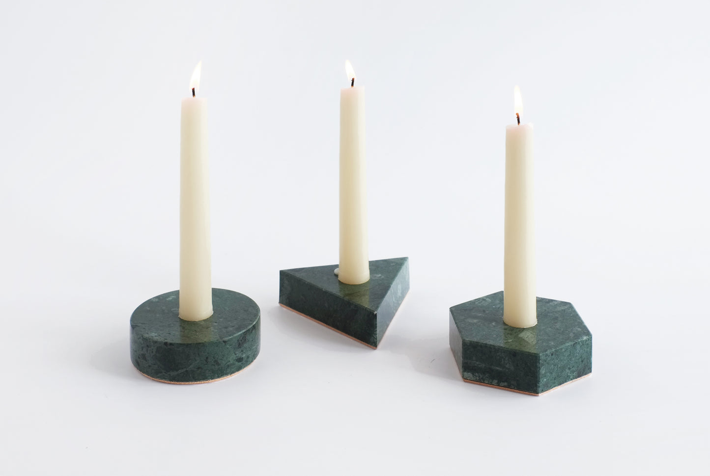MARBLE CANDLE HOLDER - FOREST