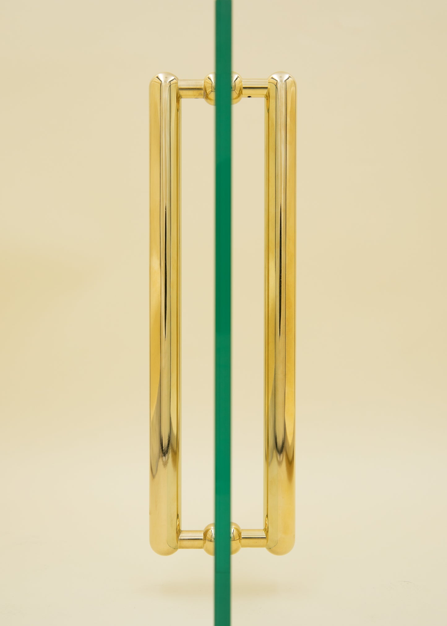 CONVEX SHOWER PULLS - Brass