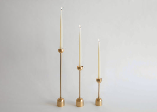 SPINDLE CANDLE HOLDERS - DOME