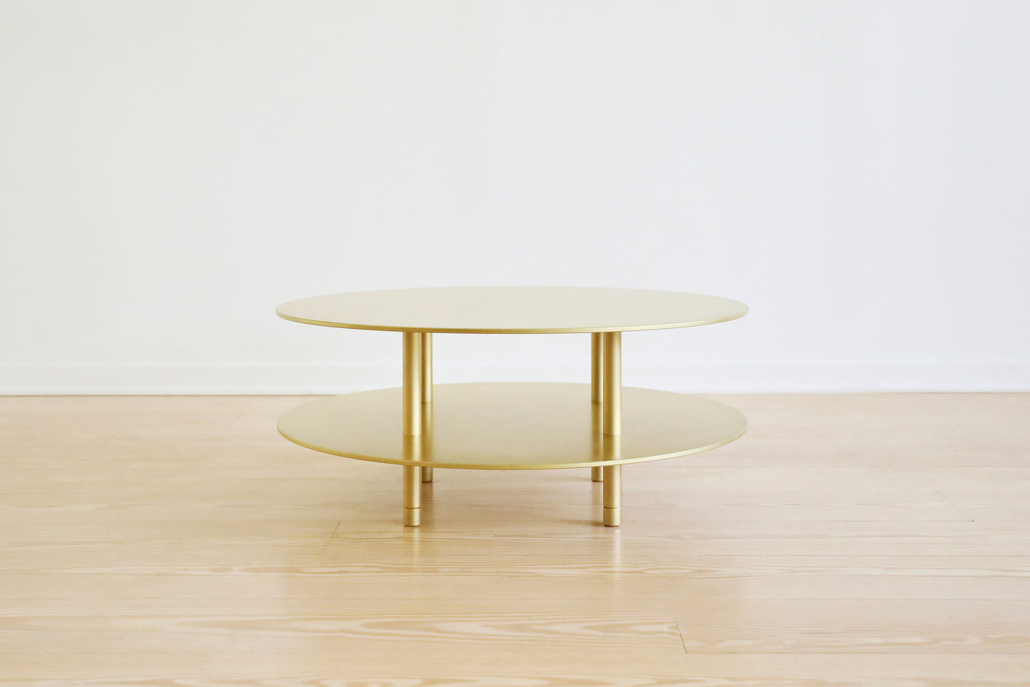 STRATA COFFEE TABLE Two Tier / Metal / Round