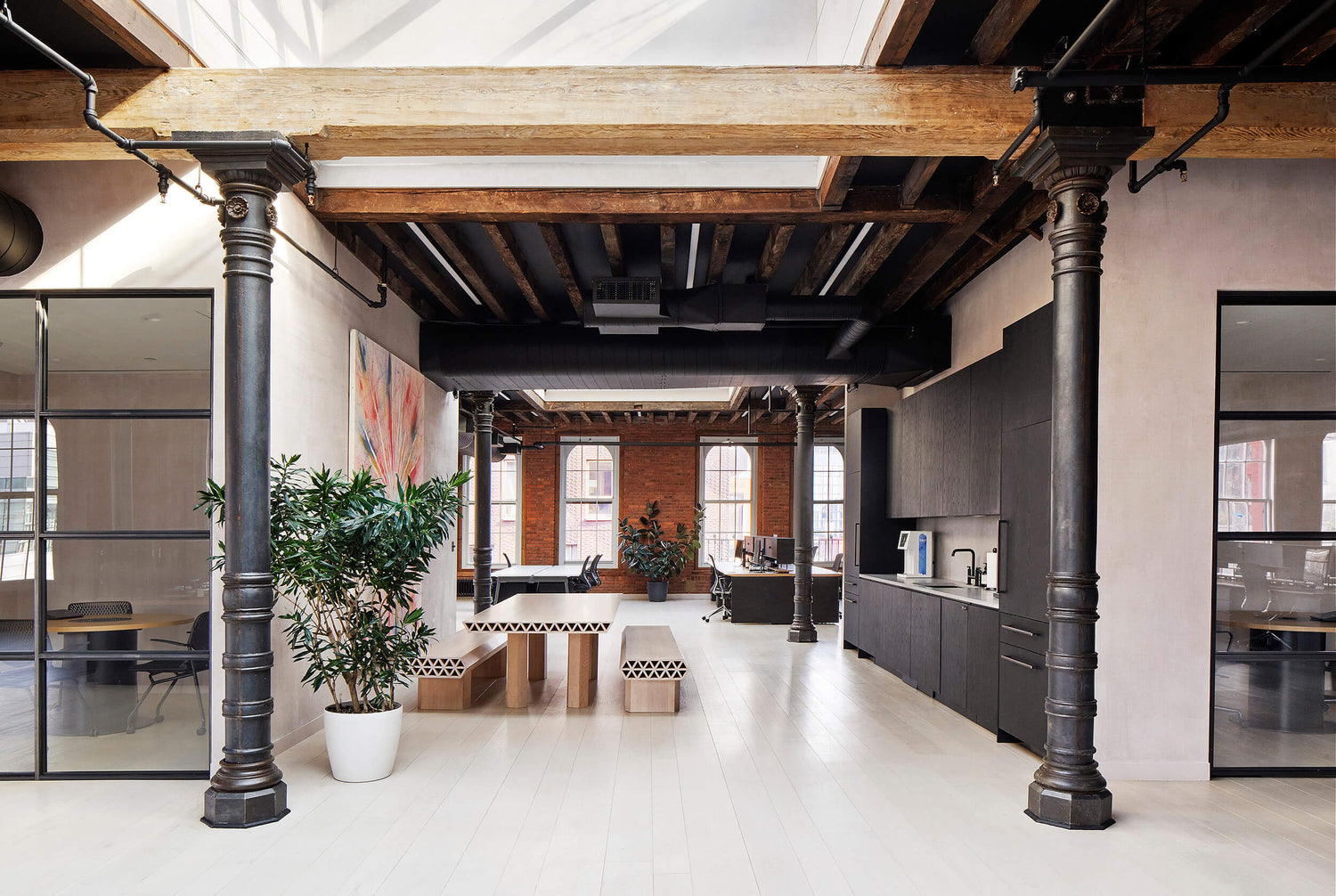 Interior: For Reference & Mesarch Studio.  Photo: Joseph Shubin || Assemblage Benches and Dining Table