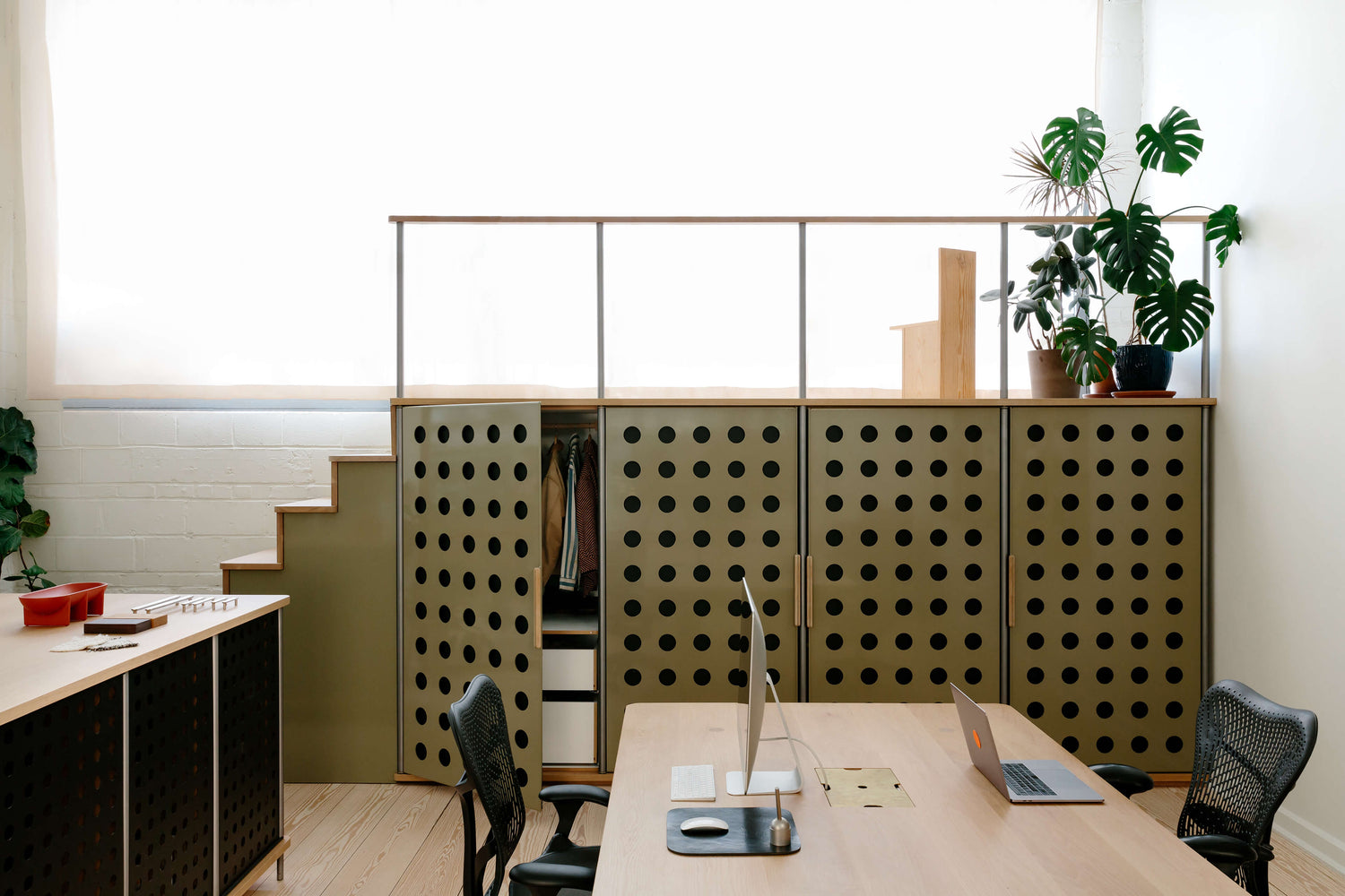 Photo: Brian Ferry || Column Conference Table in White Oak