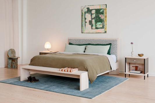 Photo: Brian Ferry || Planar Bed with Upholstered Backboard