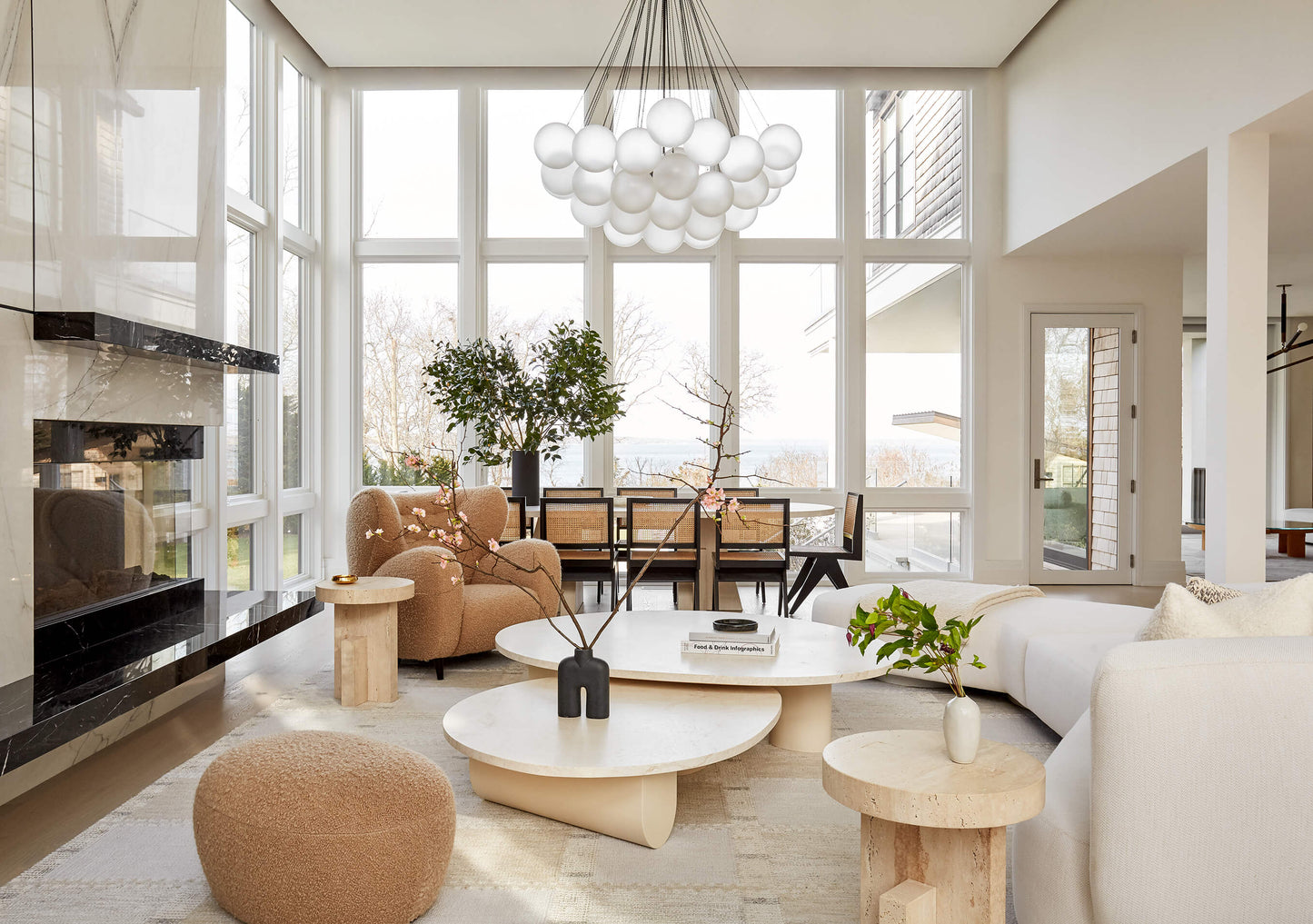 Interior: Tamara Magel Interiors.  Photo: Rikki Snyder || Planar Side Table in Travertine