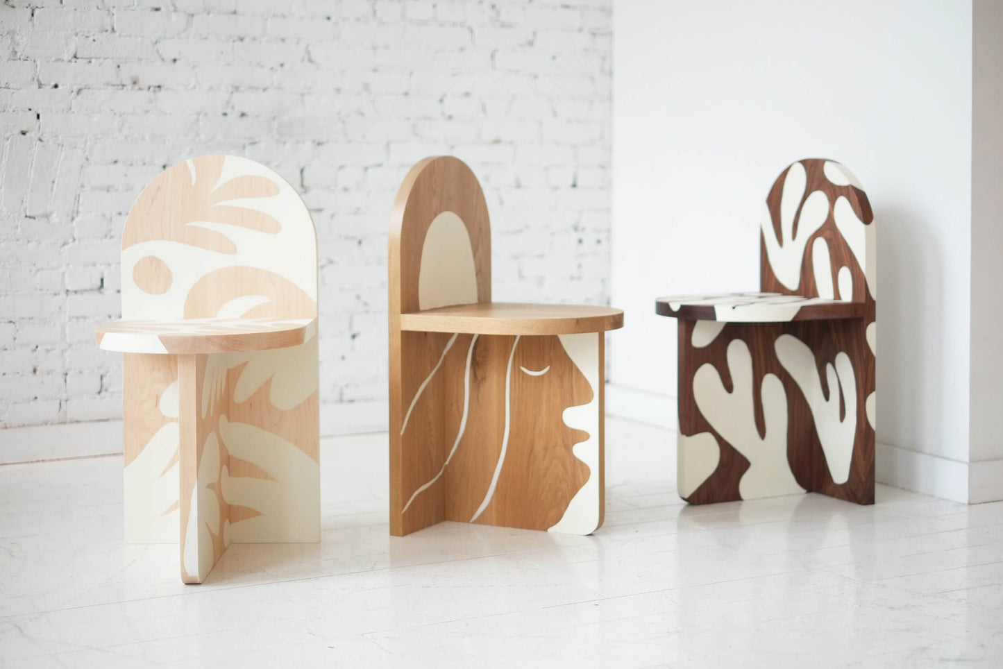 PAINTED TOMBSTONE CHAIR