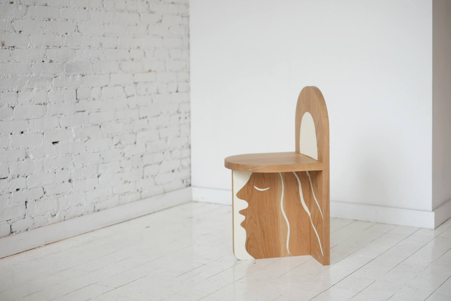 PAINTED TOMBSTONE CHAIR