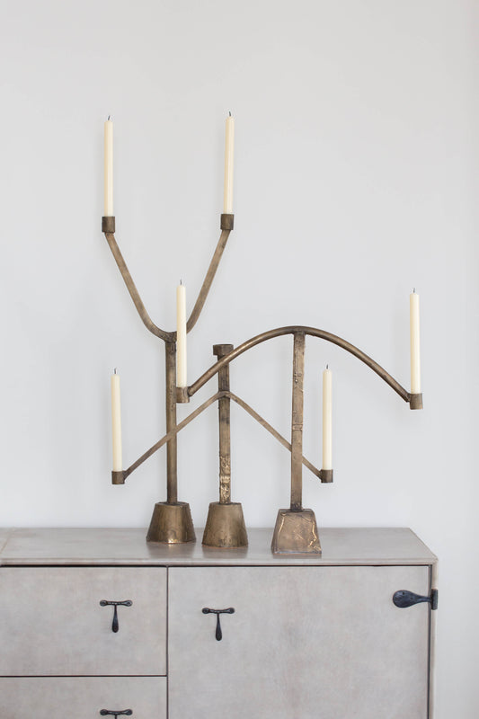 Interior: Paul Theis Interiors.  Photo: Lauren Coleman || Sprue 1, 2, and 3 on a credenza