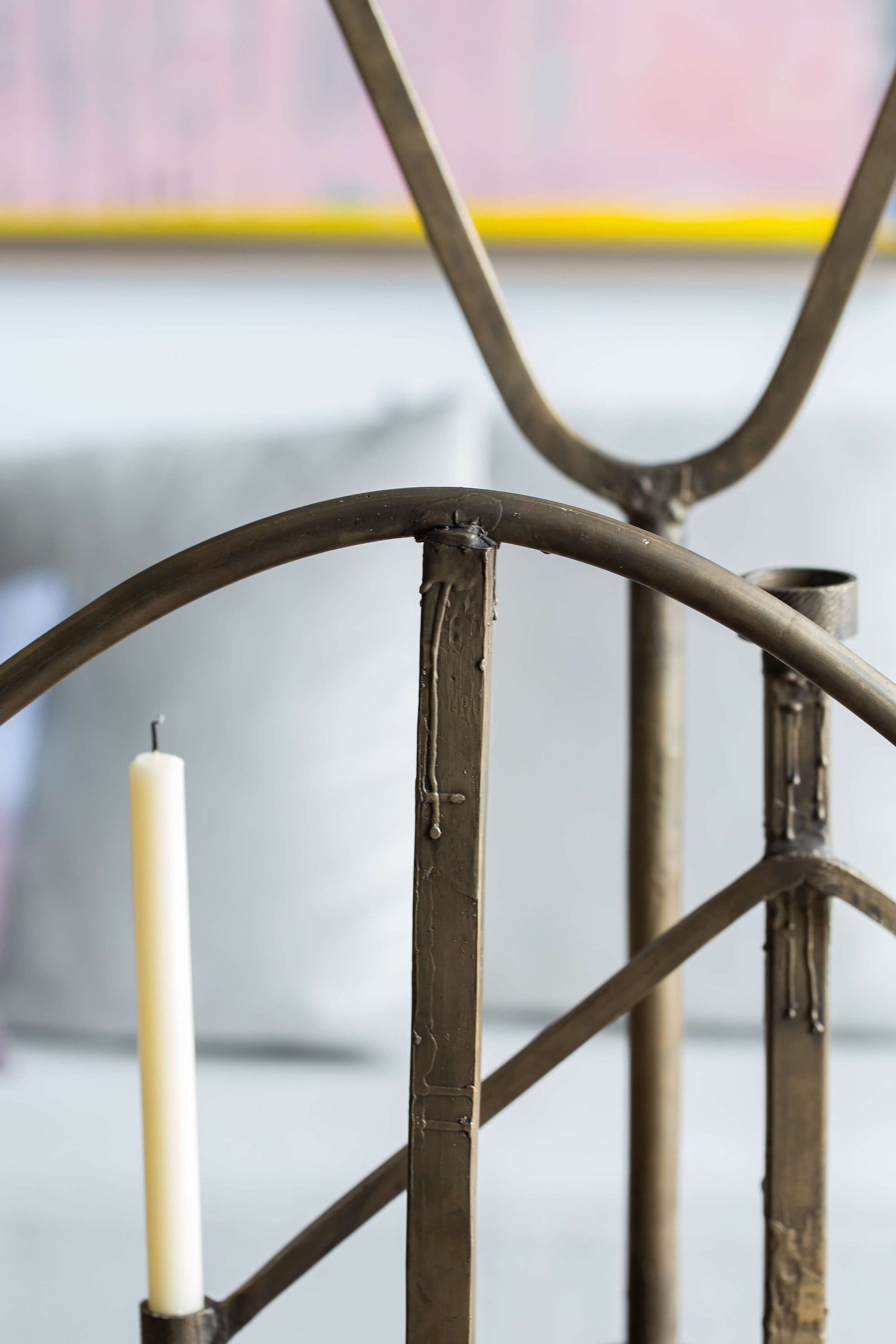 Interior: Paul Theis Interiors. Photo: Lauren Coleman || Detail of a Sprue Candelabra